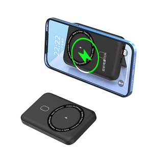 <span class=keywords><strong>Produits</strong></span> électroniques, batterie externe sans fil 15W 10000mAh avec support, entrée USB C pour la charge des téléphones mobiles - Product Image 1