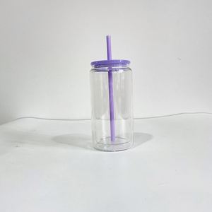 Vaso Transparente de 12oz/15oz para Café Helado, Refrescos, Cerveza y Vino, Tipo Bola de Nieve, para Impresión en Caliente, Listo para Enviar - Product Image 5