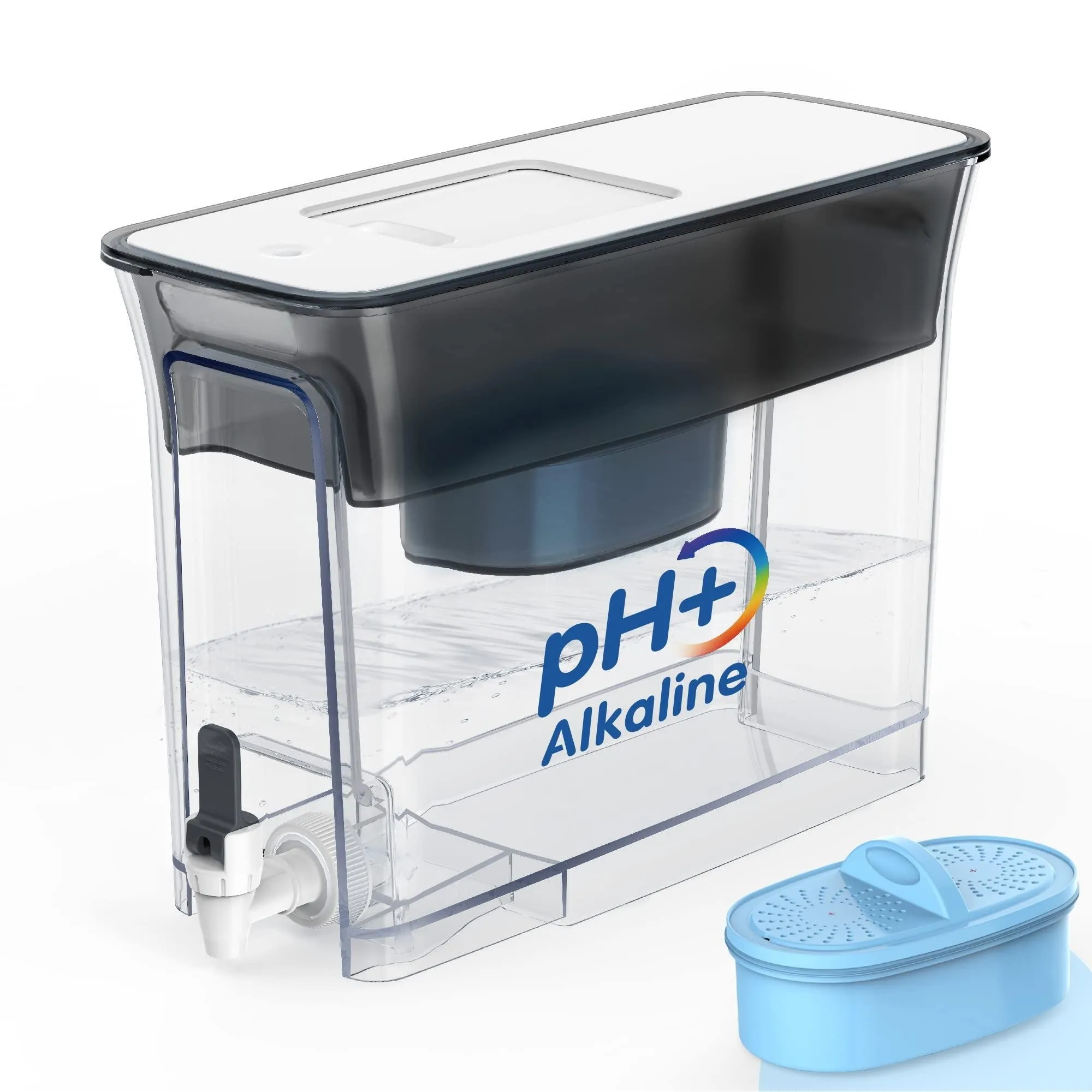 Distribuidor magro do filtro da água alcalina grande 35-Cup até PH 9,5 água alcalina mineralizada limpa saudável 100-o galão BPA livra
