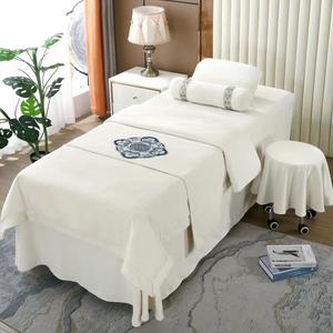 2024 nouveau style Offre Spéciale mode salon de beauté ensembles de literie Simple polyester 4 pièces ensembles Salon de beauté Massage Spa thérapie <span class=keywords><strong>lit</strong></span> <span class=keywords><strong>elle</strong></span> - Product Image 1