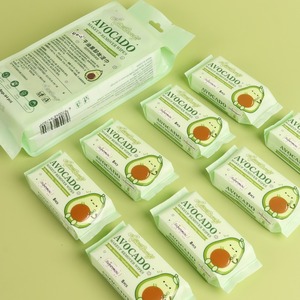 Toallitas Desmaquillantes de Aguacate Verdes Eficaces al por Mayor, Toallitas Húmedas Desmaquillantes para la Limpieza Facial de <span class=keywords><strong>Chicas</strong></span> - Product Image 4