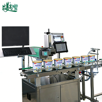 Machine de marquage laser dédiée aux boîtes de lait en poudre intégrant le codage haute vitesse, la vérification visuelle et le tri automatique des articles défectueux