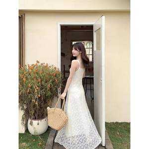 Elegant Natural Waist Solid Pattern <b>Slip</b> <b>Dress</b> Apricot A-Line Strapless Floor-Length Summer <b>Dress</b> Simple <b>Vintage</b> Women's - Product Image 4