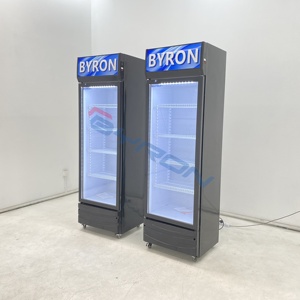 Réfrigérateur commercial à <span class=keywords><strong>porte</strong></span> vitrée simple, vitrine de présentation pour boissons, réfrigérateur vertical à portes vitrées à vendre - Product Image 3
