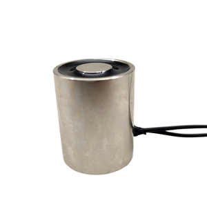 Elevador Electromagnético Redondo Landa H2025, CC 12V/24V, Capacidad de Carga 35N, Montaje Lateral/Base, Imán de Elevación - Product Image 1