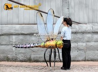 Modèle de libellule animatronique suspendu pour décoration de jardin extérieur My Dino AI016 à vendre