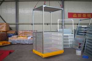 Accesorio para montacargas Vlift, jaula de grúa para 4 personas, con techo de malla, 2 uds. - Product Image 4