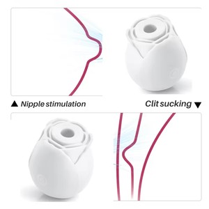 STELLAR PATH Rose Jouet sexuel pour adultes, vibromasseur clitoridien et téton en silicone+ABS, luminescent dans le noir - Product Image 3