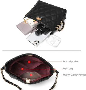 Borse a Tracolla Piccole per Donne Borsette alla Moda in Pelle Leggera Borse a Spalla - Product Image 5