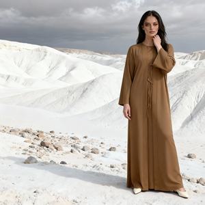Robe Abaya de soirée élégante en polyester à paillettes de qualité supérieure pour femmes musulmanes, vente en gros personnalisée - Product Image 2
