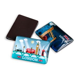 Cadeaux souvenirs en verre personnalisés, aimants de réfrigérateur en verre cristal avec impression personnalisée, autocollants pour Pâques, la fête des pères et la fête des mères - Product Image 6