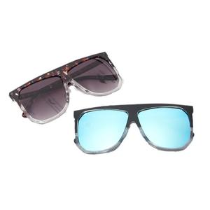 Gafas de sol irregulares Qianai para mujer, montura negra, lentes azules, UV400, ligeras, a la moda, tipo 3, acetato de PC - Product Image 2