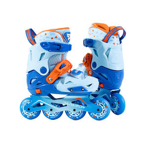 Patins à roulettes à double boucle de conception nouvelle avec roues en PU à roulements ABEC-7, légers, taille réglable pour enfants et adultes - Product Image 1