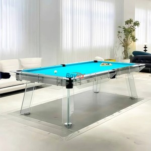 <span class=keywords><strong>Table</strong></span> de billard de luxe de qualité supérieure de 7ft 8ft 9ft <span class=keywords><strong>Table</strong></span> de billard en verre cristal de style moderne pour la salle de jeux familiale - Product Image 5