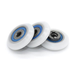 จำหน่ายโดยตรงจากโรงงาน ลูกปืน 688RS รอกเคลือบยาง รางเลื่อนพลาสติกเคลือบ POM แบบ V ล้อสำหรับประตู หน้าต่าง ห้องอาบน้ำ - Product Image 1