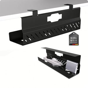 Organisateur de câbles adhésif intelligent pour téléphone, support de rangement sous le bureau, attache de câble de charge plate en métal, support de lampe, organisateur de fils - Product Image 1