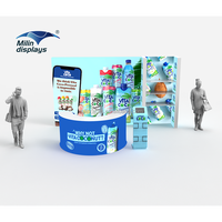 Affichage de stand de salon Portable en aluminium Pop up Booth Trade Show Lightbox Backlit 10x20 Trade Show Booth for Exhibition