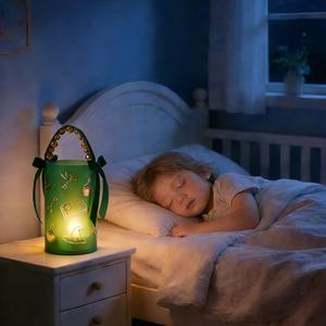 Kit de lampe à assembler soi-même, jouet artisanal, décorez votre propre lampe, thème magique, lampe de nuit LED portable pour fille et garçon avec base en bois - Product Image 3