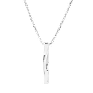 2026 Hot Selling Exquisite <b>Titanium</b> Steel Square Stick Pendant Necklace Simple Design Unisex's Long Necklaces Wholesale Jewelry - Product Image 6