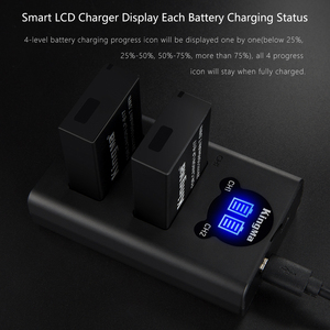KingMa LP-E17แบตเตอรี่และจอแอลซีดีชาร์จ USB คู่สำหรับ Canon LP E17 <span class=keywords><strong>EOS</strong></span> <span class=keywords><strong>M3</strong></span> M5 M6 77D 200D 750D 760D - Product Image 2