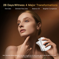Masseur facial électrique ODM OEM Gua Sha, appareil portable pour le soin de la peau du visage et du cou, masseur professionnel pour rafraîchir la peau