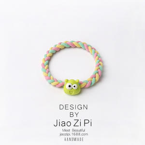 Divertido y Lindo Coletero con Ojos Grandes de Monstruo, Coletero Simple para Cola de Caballo Alta, Accesorio para el Cabello Dulce, Hecho a Mano, de Plástico/Resina, para Fiestas de Joker - Product Image 3