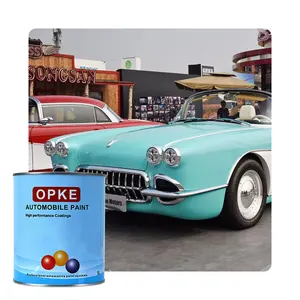 Opke thương hiệu 1K chất lượng cao màu xanh lá cây Retro sơn xe với độ bám dính tốt và thời tiết tuyệt vời kháng nhà máy giá cho sơn xe
