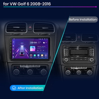 Radio Mobil Junsun Carplay Android Auto untuk Volkswagen Golf 6 2008-2016, Pemutar DVD Mobil untuk VW Golf VI 6, Radio Stereo Multimedia