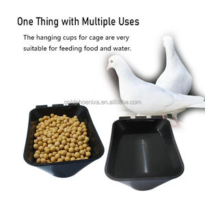 YYC disesuaikan plastik cangkir kandang burung unggas pakan cangkir air ayam merpati pengumpan untuk kandang - Product Image 2