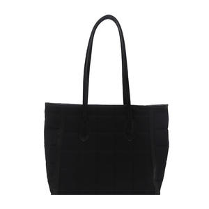 กระเป๋าถือผู้หญิงลายตารางปัก ขนาดใหญ่ แฟชั่นลำลอง สำหรับฤดูใบไม้ร่วง  กระเป๋าสะพายไหล่ PU สีพื้น - Product Image 6