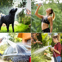 Douche portable rechargeable en ABS étanche pour l'extérieur - Kit de pompe électrique pour camping, plongée, lavage de voiture et bain d'animaux - Modèle CS02