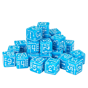 FACCUB Nuevo Dado de Resina Morado de 16mm D6, Estilo Mecánico, Digital, de Seis Caras, Accesorio para Juegos de Mesa - Product Image 3