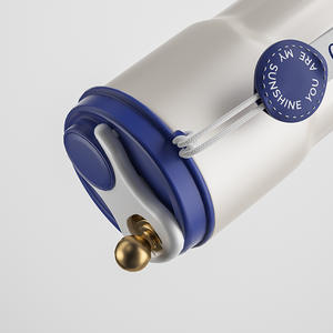 Bouteille d'eau en acier inoxydable à double paroi de 400 ml (14 oz) avec logo personnalisé, contrôle intelligent de la température, thermos pour la salle de sport - Product Image 4