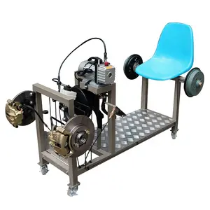 Sistema de freio hidráulico automotivo, simulador de bancada para treinamento para condução, equipamento de escola