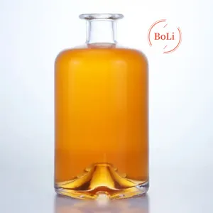 Núi Dưới 500Ml 700Ml 750Ml Rỗng Chai Thủy Tinh Với Nút Chai Cho Whiskey Whisky Brandy Tequila Gin Trung Quốc