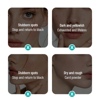 Masque en feuille de collagène hydrogel cristallin hydratant bicolore, végétalien et biologique, marque privée, pour le soin du visage