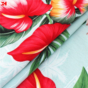 <span class=keywords><strong>Material</strong></span> de telas transpirables tejidas de rayón con estampado Hawaiano de moda para costura de camisas de vestir - Product Image 2