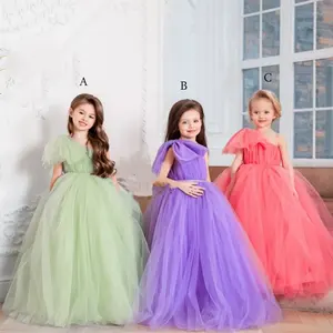 <span class=keywords><strong>Vestidos</strong></span> de niña de las flores tul suave <span class=keywords><strong>2023</strong></span> personalizado un hombro esponjoso <span class=keywords><strong>Primera</strong></span> Comunión cumpleaños boda fiesta <span class=keywords><strong>vestidos</strong></span> ropa Formal - Product Image 4