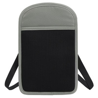Tas Pegangan Paspor Porta Carnet Travel Selempang Nilon Ponsel Kustom Kantung Tali Leher dengan Tali Lanyard