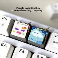 Cute Keycap Series Desk Calendars Original Personality-Driven Resin Keycaps Mechanical Keyboards Replaceable Single ESC Key Gift