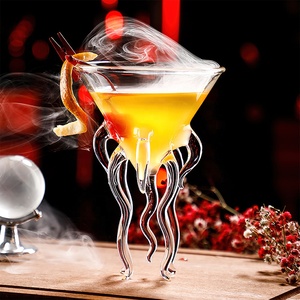 Sáng Tạo pha lê thủy tinh Cocktail cốc rõ ràng sứa và bạch tuộc hình Martini Cup cho Đảng dịp - Product Image 2