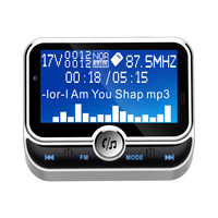 Lecteur MP3 de voiture BT Audio FM Transmetteur USB/TF Carte Lyric Sync Display,Multiple Languages BT Speakerphone Call