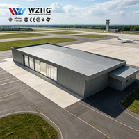 Hangar Prefabricado para Almacenamiento de Aeronaves con Estructura de Acero de Amplia Apertura
