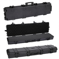Boîte de rangement portable pour équipement de chasse en plastique PP de 45 pouces, résistante aux chocs, étanche, boîte à outils rigide