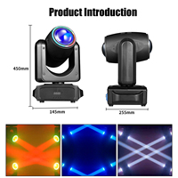 Mini projecteur LED à double tête mobile 180W, 2x60W 4-en-1 RGBW, 16/24 canaux DMX512, activé par le son, pour discothèque, bar, scène