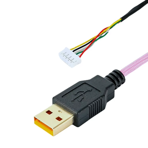 Kabel <span class=keywords><strong>Mouse</strong></span> PVC dengan Konektor JST Crimp 5 Pin USB 2.0 Kustom Pabrik untuk Perakitan Kabel Otomotif Kustom - Product Image 6