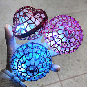 Nieuwe Aanwinst LED Licht UFO Vliegende Bal Speelgoed 360 Graden Draaiende Hover Boomerang <span class=keywords><strong>Spinner</strong></span> Mini Drone Binnen Buiten Spel Cadeau - Product Image 2