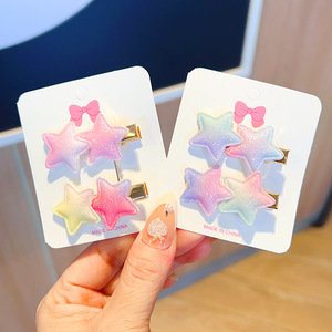 Nuova Molletta per Capelli da Bambina Stile Coreano, Design Magico con Stelle e Fiori, Leggera, Fatta a Mano in Tessuto, 5cm, Alta Qualità - Product Image 6