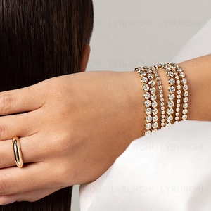 Joyería de Pulseras de Tenis de Moda listas para Enviar de Alta Calidad en Plata de Ley 925 Fina con Gemas Brillantes de Zirconia Cúbica en Múltiples Tallas - Product Image 4