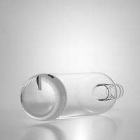Fabricant OEM de bouteilles à spiritueux cylindriques en verre de luxe, 500 ml, 750 ml, transparentes, vides, avec bouchon à vis